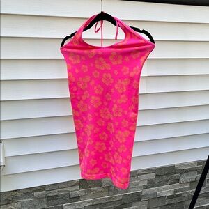 No Boundaries Backless Pink and Yellow Dress